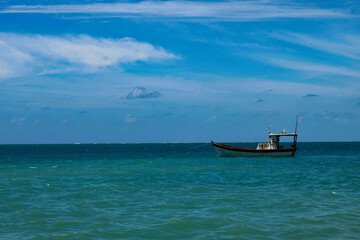 Fototapeta premium boat on the beach