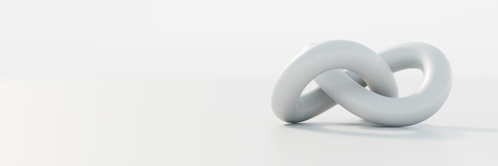 Abstract 3d shape on white