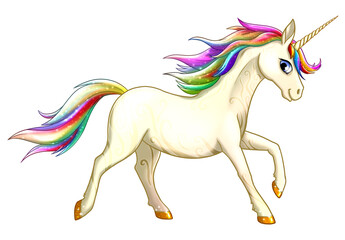 Fototapeta na wymiar Rainbow Unicorn