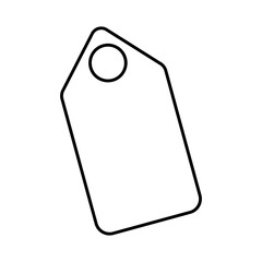 price tag icon, line style