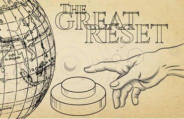 vintage Great reset button - obrazy, fototapety, plakaty