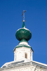 the dome of the church against the sky