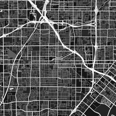 SantaAna, UnitedStates dark vector art map