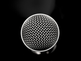 Amazing closeup microphone texture