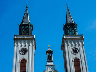 Beautiful small cathedral in a small city of Sombor, Serbia