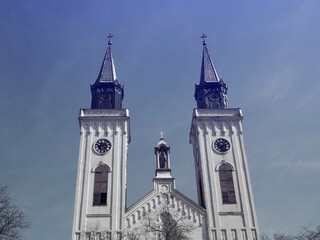 Beautiful small cathedral in a small city of Sombor, Serbia