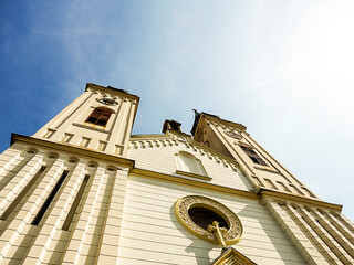 Beautiful small cathedral in a small city of Sombor, Serbia