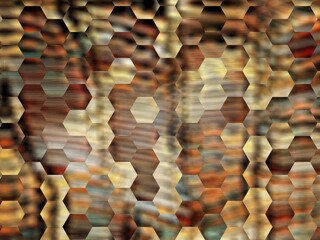 Fototapeta premium stack of traditional clay terracotta tiles patterns and 3D illustration designs