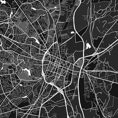 Fayetteville, UnitedStates dark vector art map