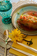 Polish Stuffed Cabbage Roll