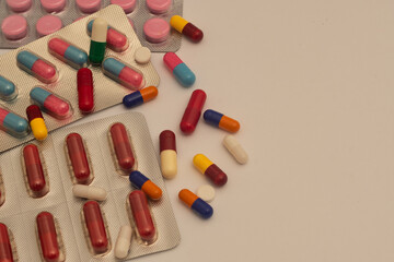 white background health drugs