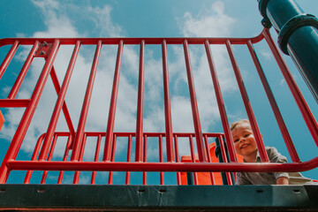 Happy kid at playground