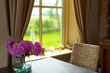 flowers on the window sill