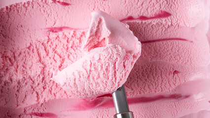  Texture flavored ice cream Strawberry.