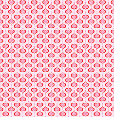 Seamless pink and red heart pattern - Valentine's Day