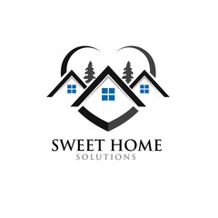 sweet home and real estate logo designs simple modern