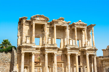Obraz premium Ruins of an ancient Greek city Ephesus, Turkey