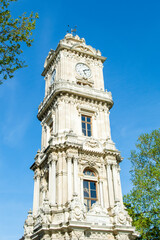 Fototapeta na wymiar Dolmabahce Palace Clock Tower