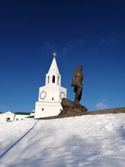 Fototapeta premium church in the snow