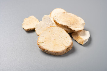 side view herb TianHuaFen or Trichosanthis Radix or Snakegourd Root