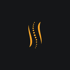 logo bone therapy healthy templet vector