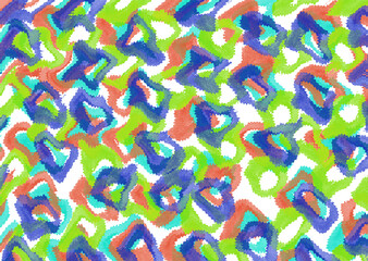 oil painted geometric pattern	