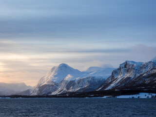 Fototapeta na wymiar Lyngen-Alpen, Troms og Finnmark, Norwegen