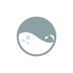 Vector nature water icon. isolated on white background