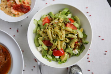 Penne à la sauce Pesto 