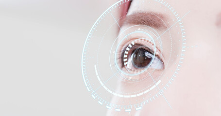 Human eye futuristic system concept © ryanking999