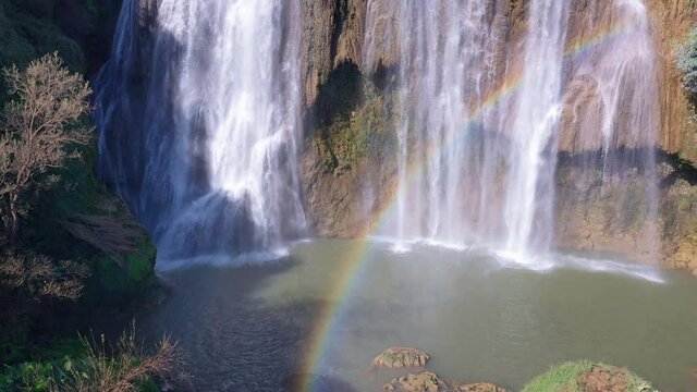 Tee lor su waterfall in Thailand at the tropical forest , Umphang District, Tak Province, Thailand.