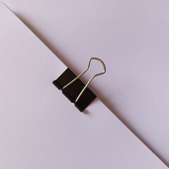 binder clip with white paper