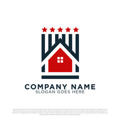 Military american real estate logo design, best for architecture building logo vector