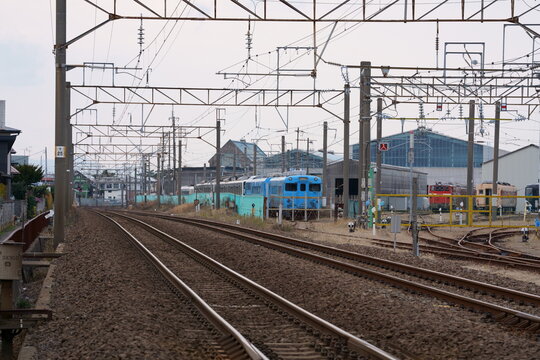秋田総合車両センターの様子(2020.12.) 