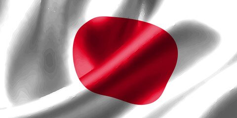 日本　 国旗　シルク　背景