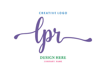 LPR lettering logo is simple, easy to understand and authoritative