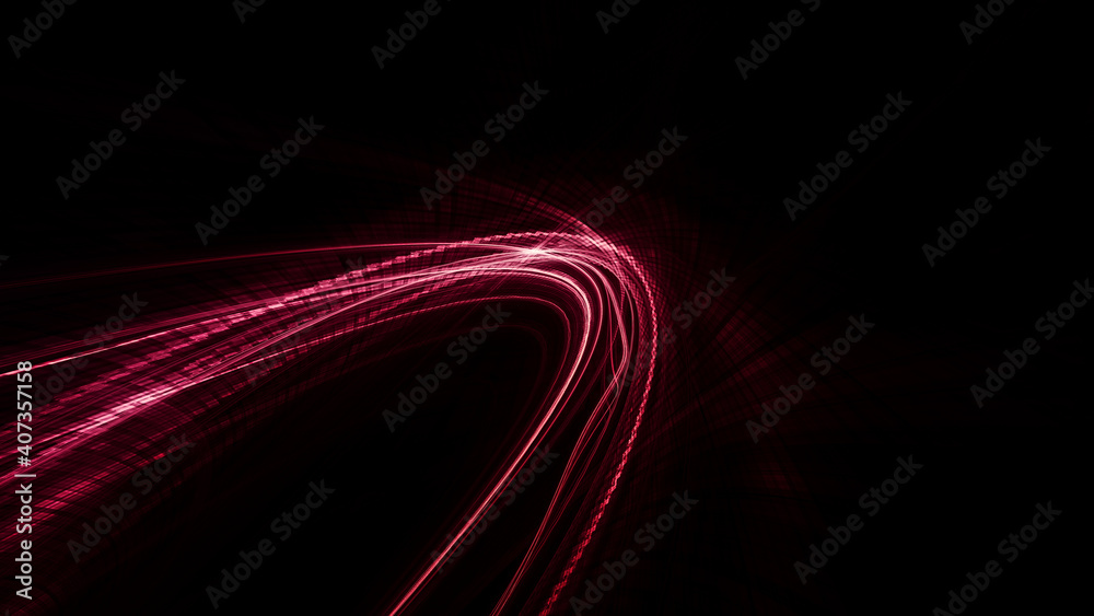 Fototapete abstract red and black background. detailed generative fractal graphics. technology and science conc