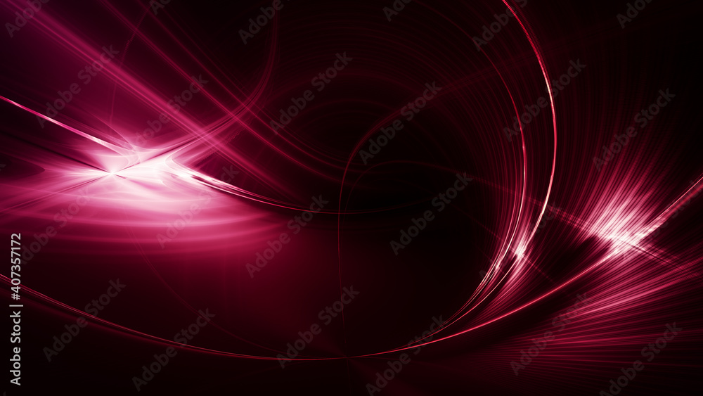 Fototapete abstract red and black background. detailed generative fractal graphics. technology and science conc
