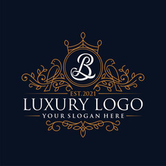 King Place Luxury Crest Royal Logo Template
