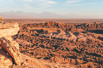 Fototapeta premium Formations on Atacama Desert, Chile. 