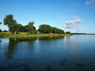Sailing to the Island of Bjoernoe Funen Denmark