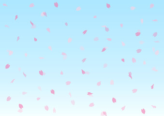 桜 桜吹雪 春 ピンク アブストラクト 背景 壁紙 Wall Mural Ontamaudon