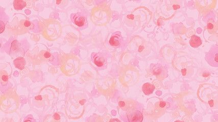 動画背景素材壁紙水彩模様花のようなピンク