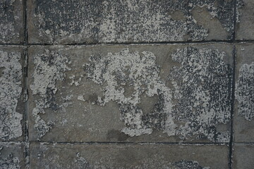 The shadow of the old cement wall surface with cracks from Thailand