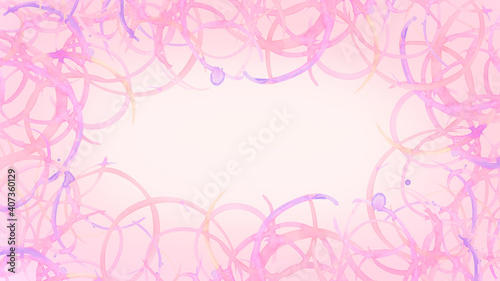 動画背景素材壁紙水彩模様円のピンクの広がり Abstract Wall Mural Abstra Skyflower