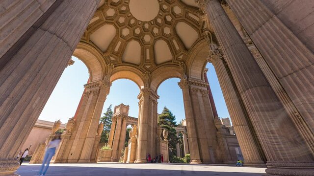 Interior of The Palace of Fine Arts. 