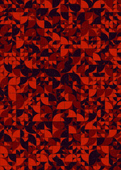 Abstract Geometric Pattern generative computational art illustration
