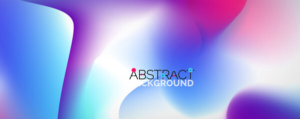 Fluid color gradient abstract background, trendy colorful wallpaper. Vector illustration for placards, brochures, posters, banners and covers