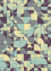 Abstract Geometric Pattern generative computational art illustration