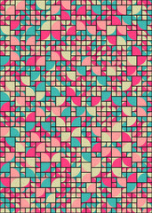 Abstract Geometric Pattern generative computational art illustration